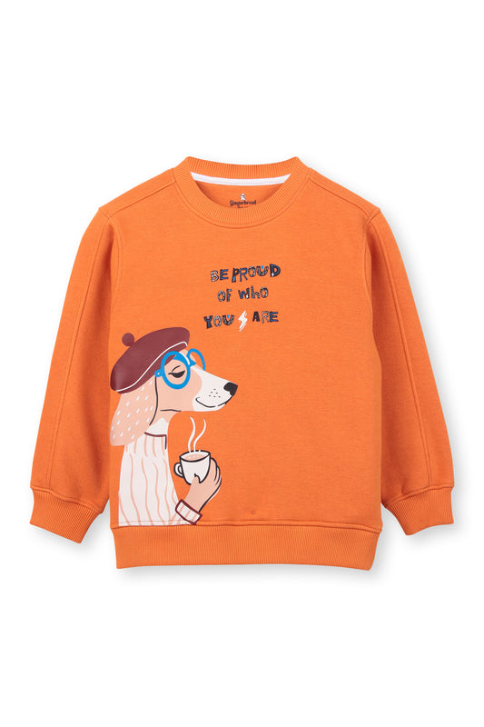 Orange Dog Graphic Tracksuit