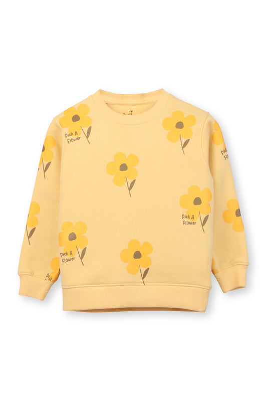 Yellow Flower Print Co-ord Set