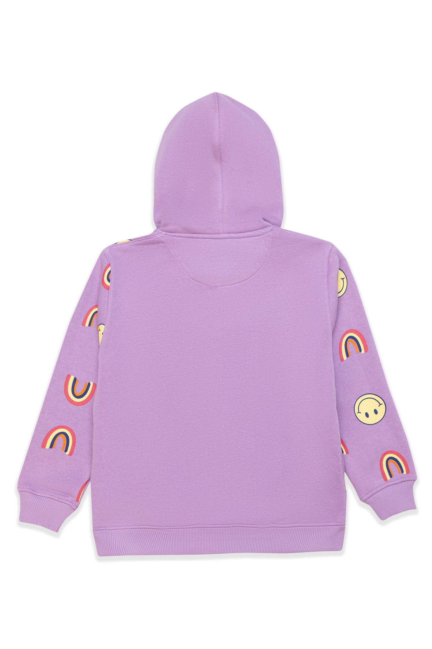 Lilac Rainbow & Smile Hoodie Set