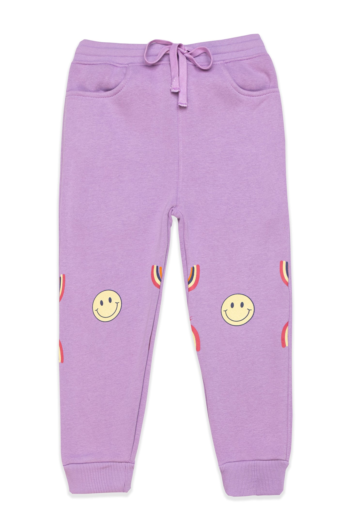 Lilac Rainbow & Smile Hoodie Set