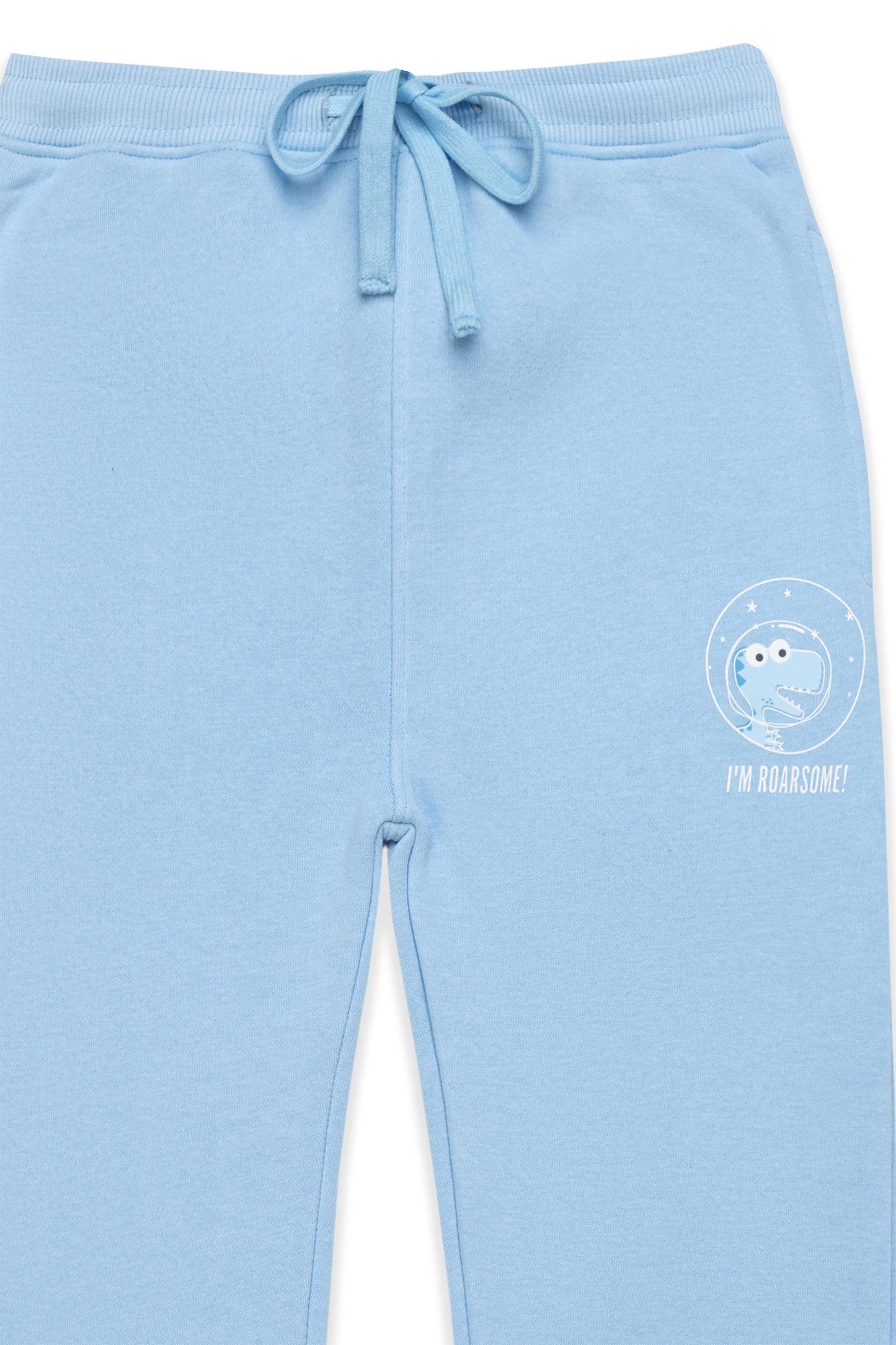 Blue Dinosaur Adventure Hoodie Set