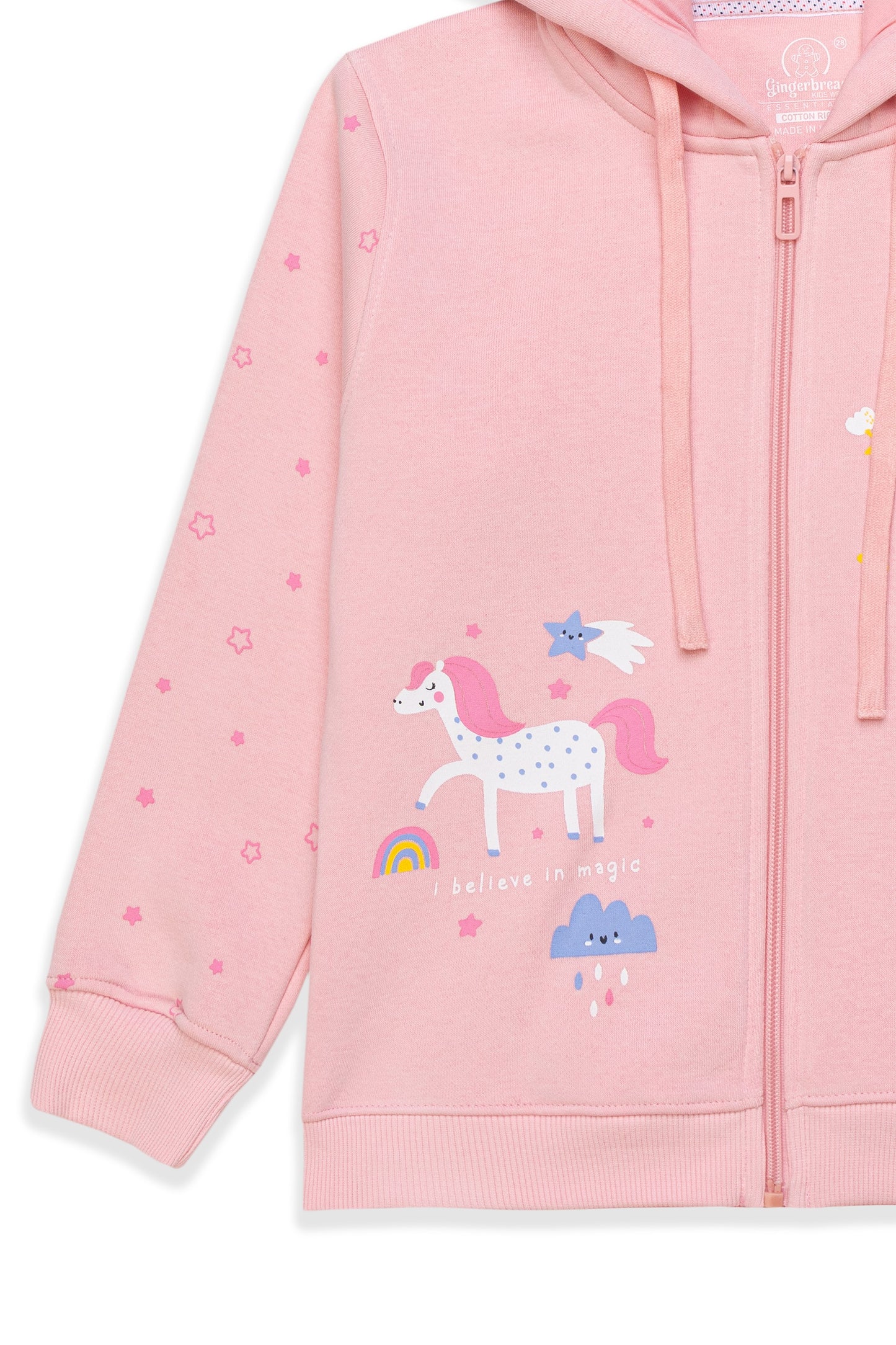 Pink “Magic Is Real” Unicorn Hoodie Set