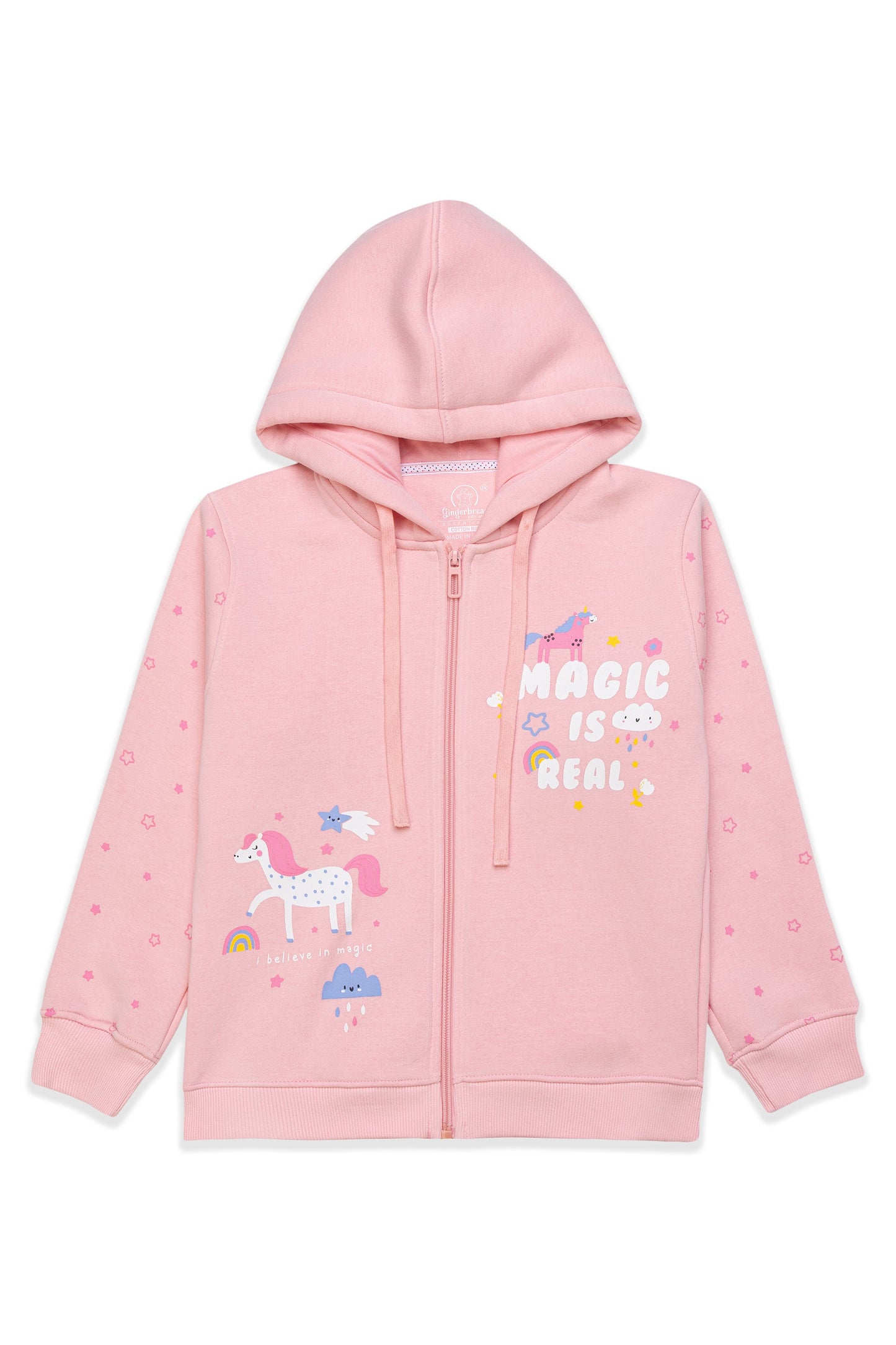 Pink “Magic Is Real” Unicorn Hoodie Set