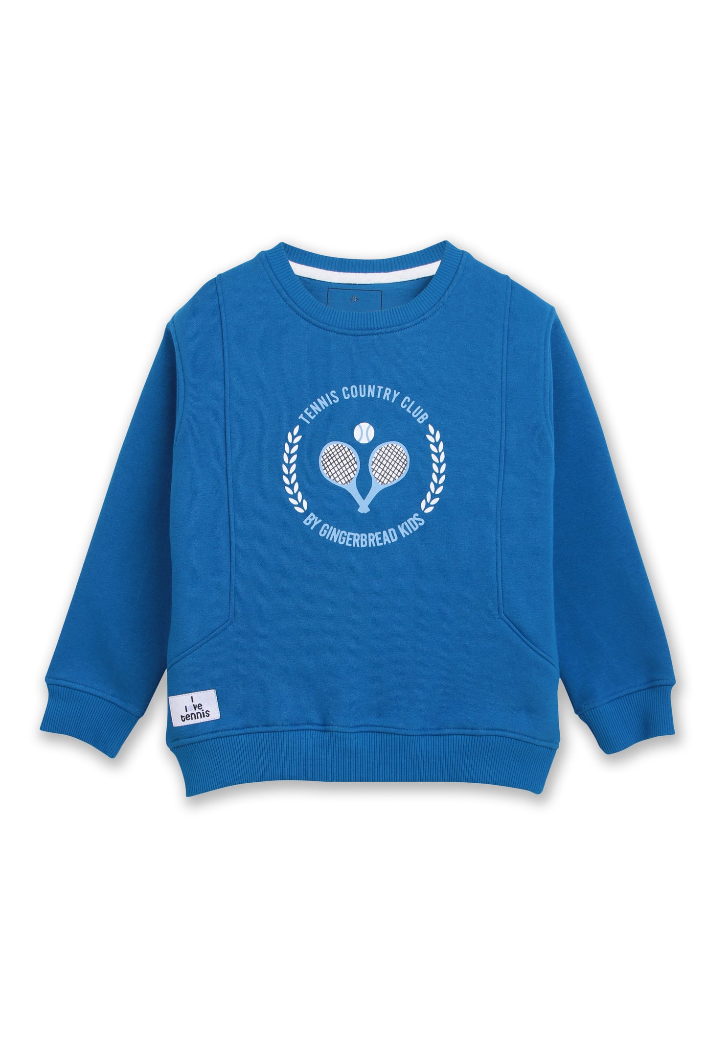 Kids premium blue athletic tracksuit