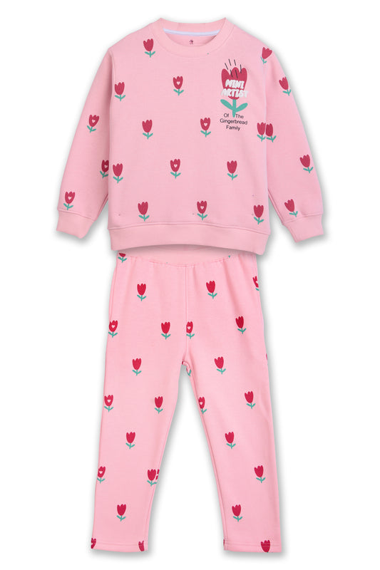 Tulip Garden soft fleeced co-ord set