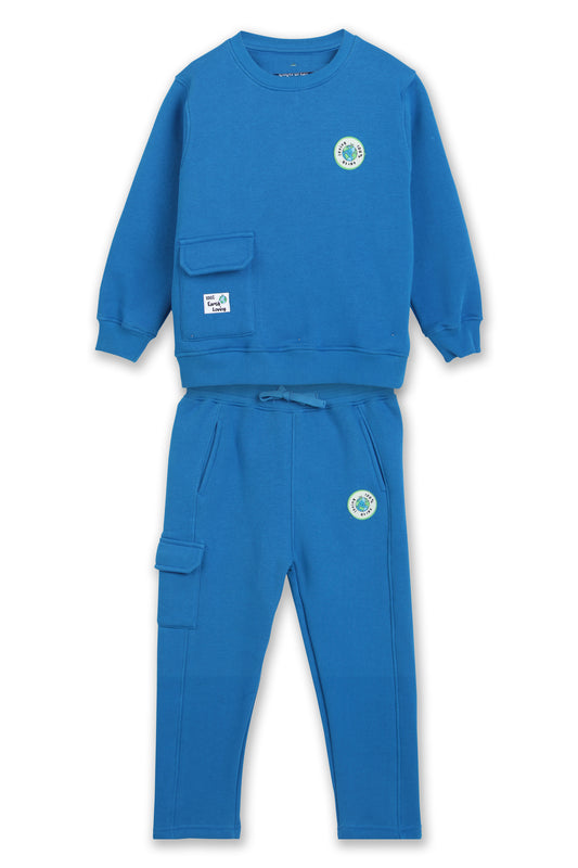 Earth loving kids cargo sweatshirt & jogger set