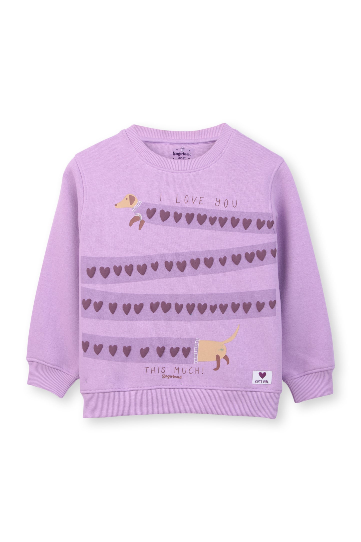 Lavender Heart Print Tracksuit Co-ord Set