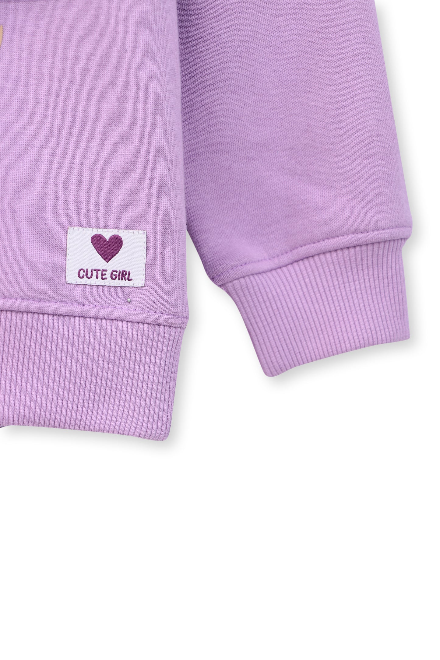 Lavender Heart Print Tracksuit Co-ord Set