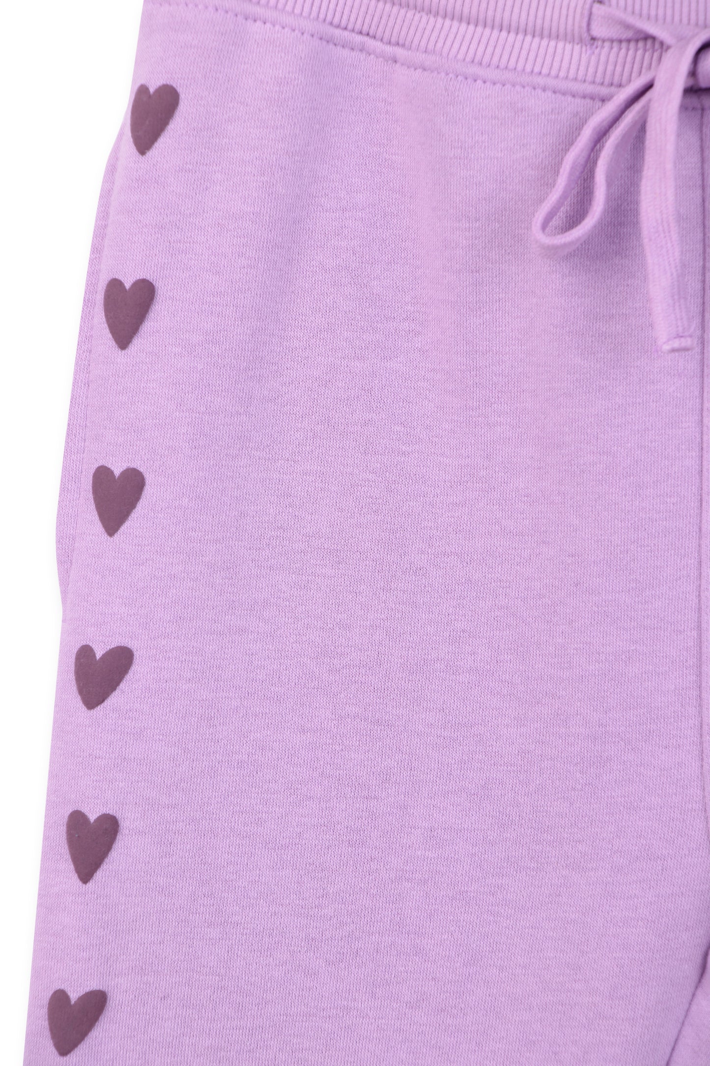 Lavender Heart Print Tracksuit Co-ord Set