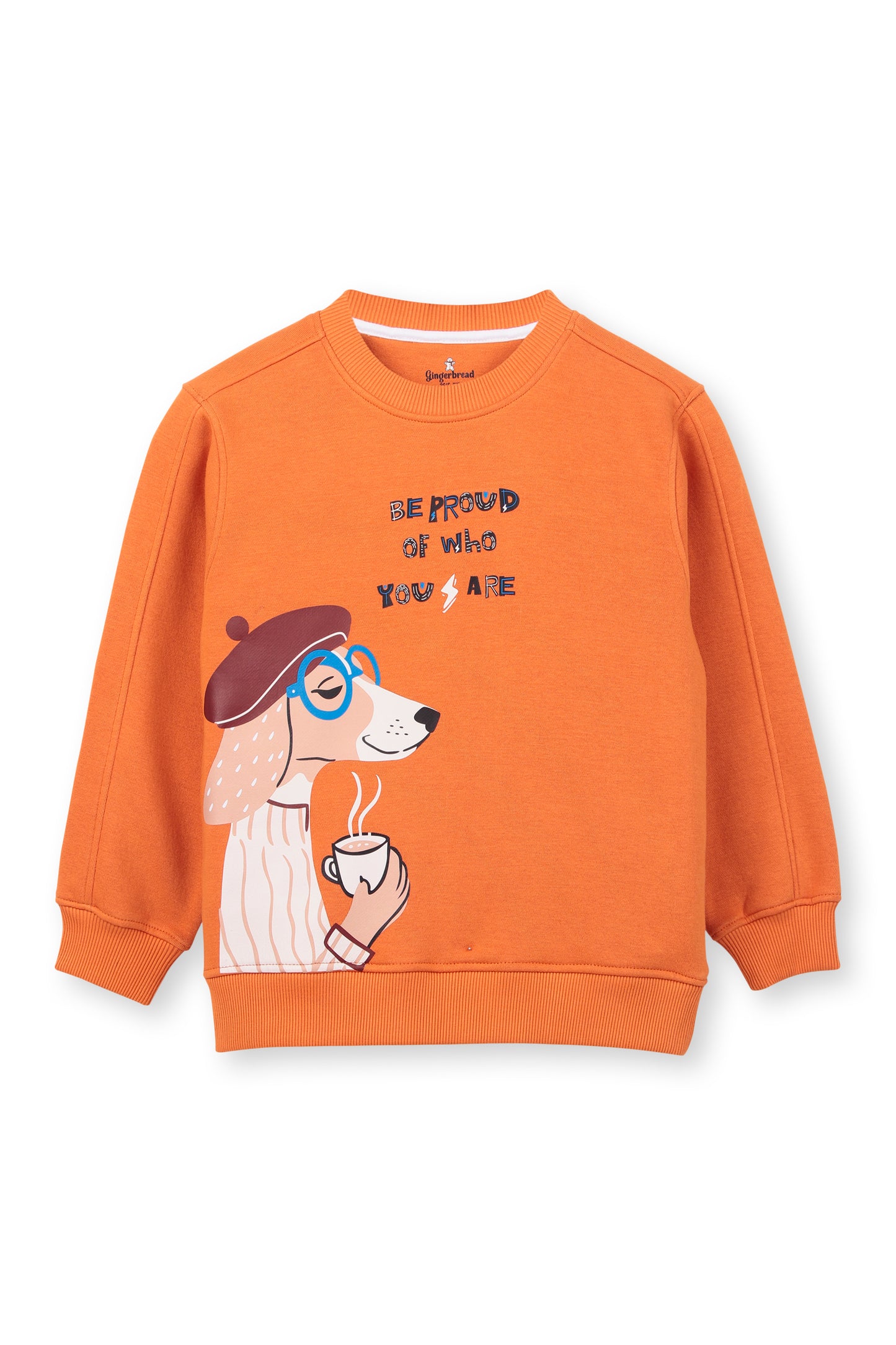 Orange Dog Graphic Tracksuit
