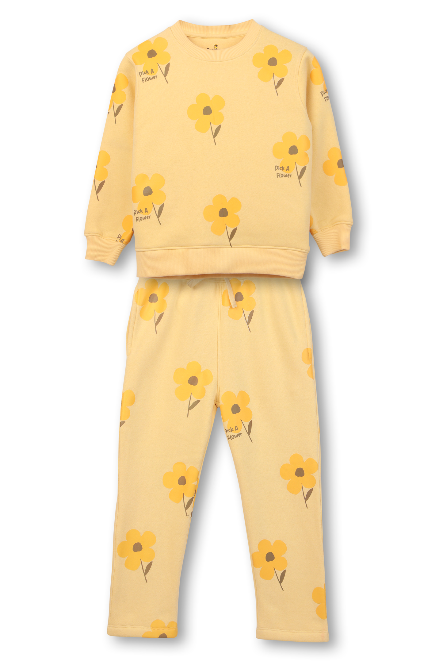 Yellow Flower Print Co-ord Set