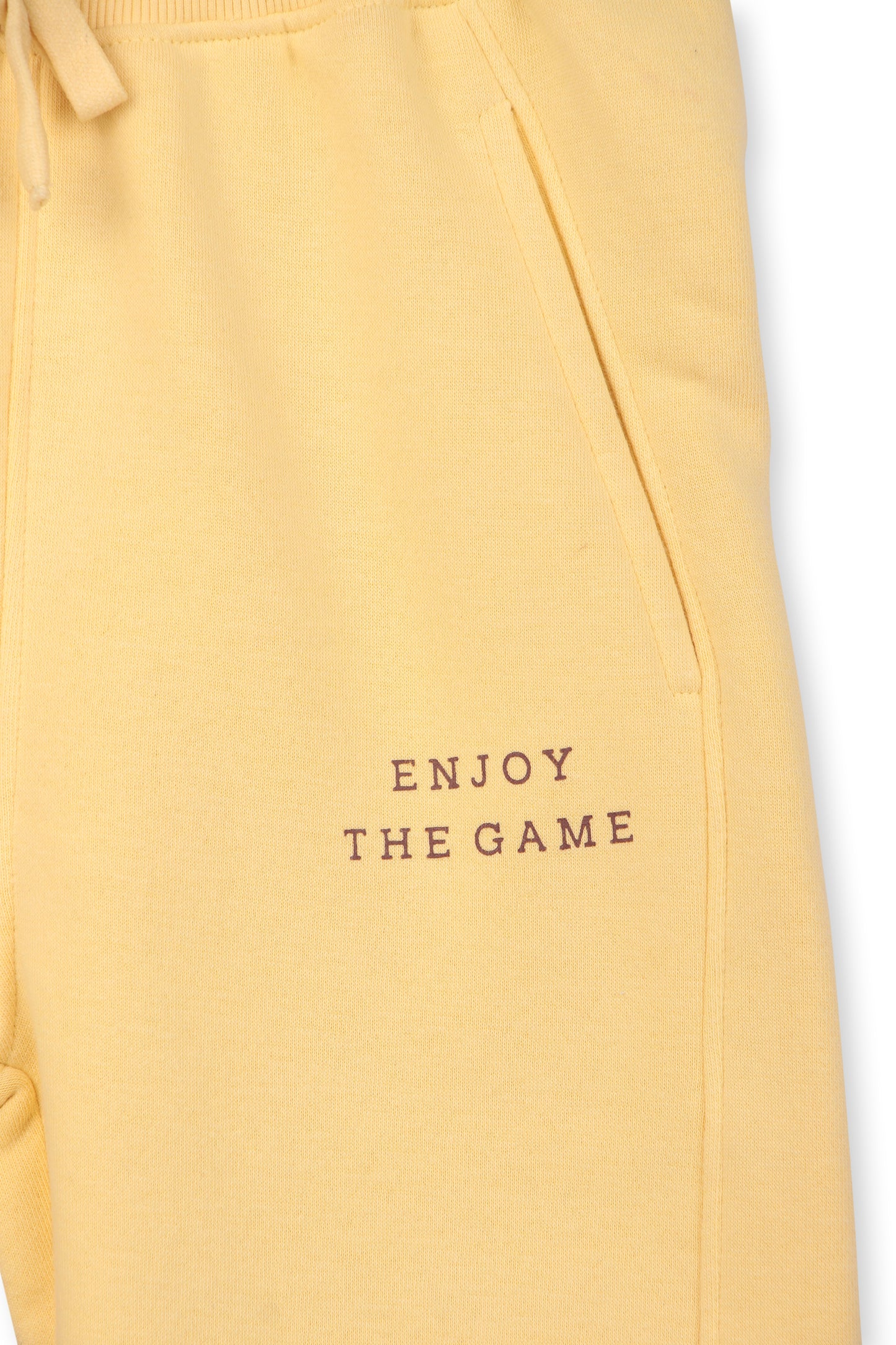 Yellow Baseball Player Sweatshirt and Joggers Set