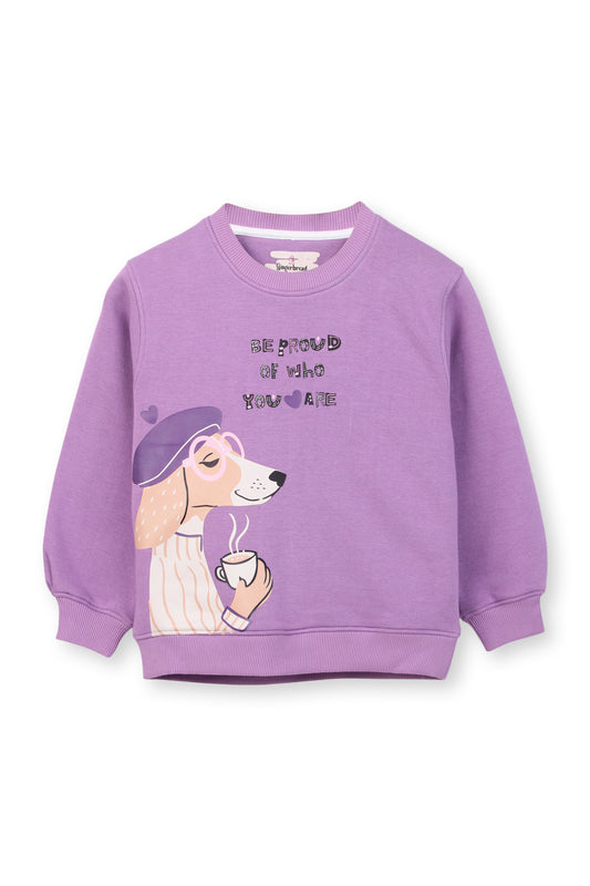 Lavender Dog Print Tracksuit