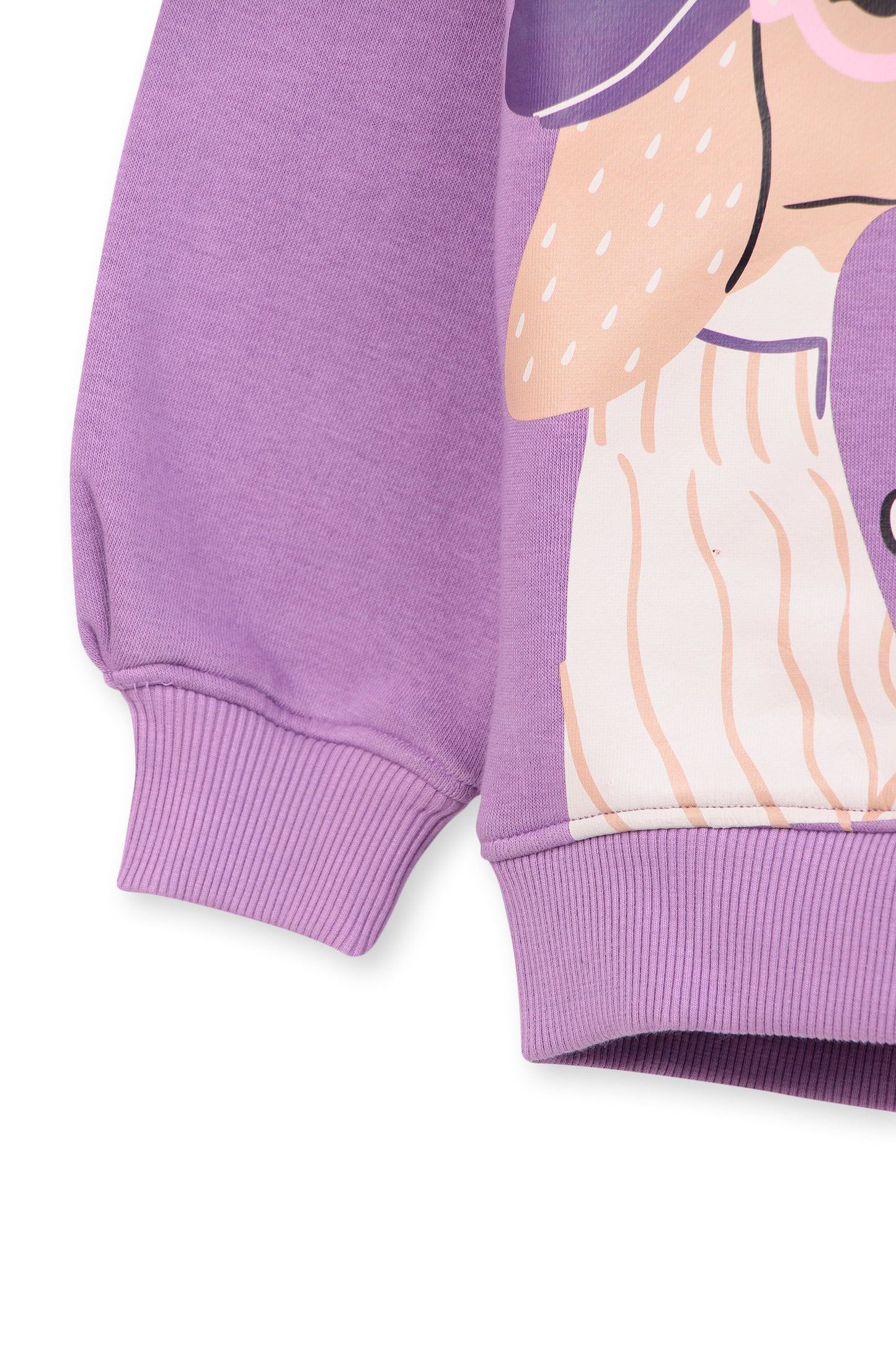 Lavender Dog Print Tracksuit